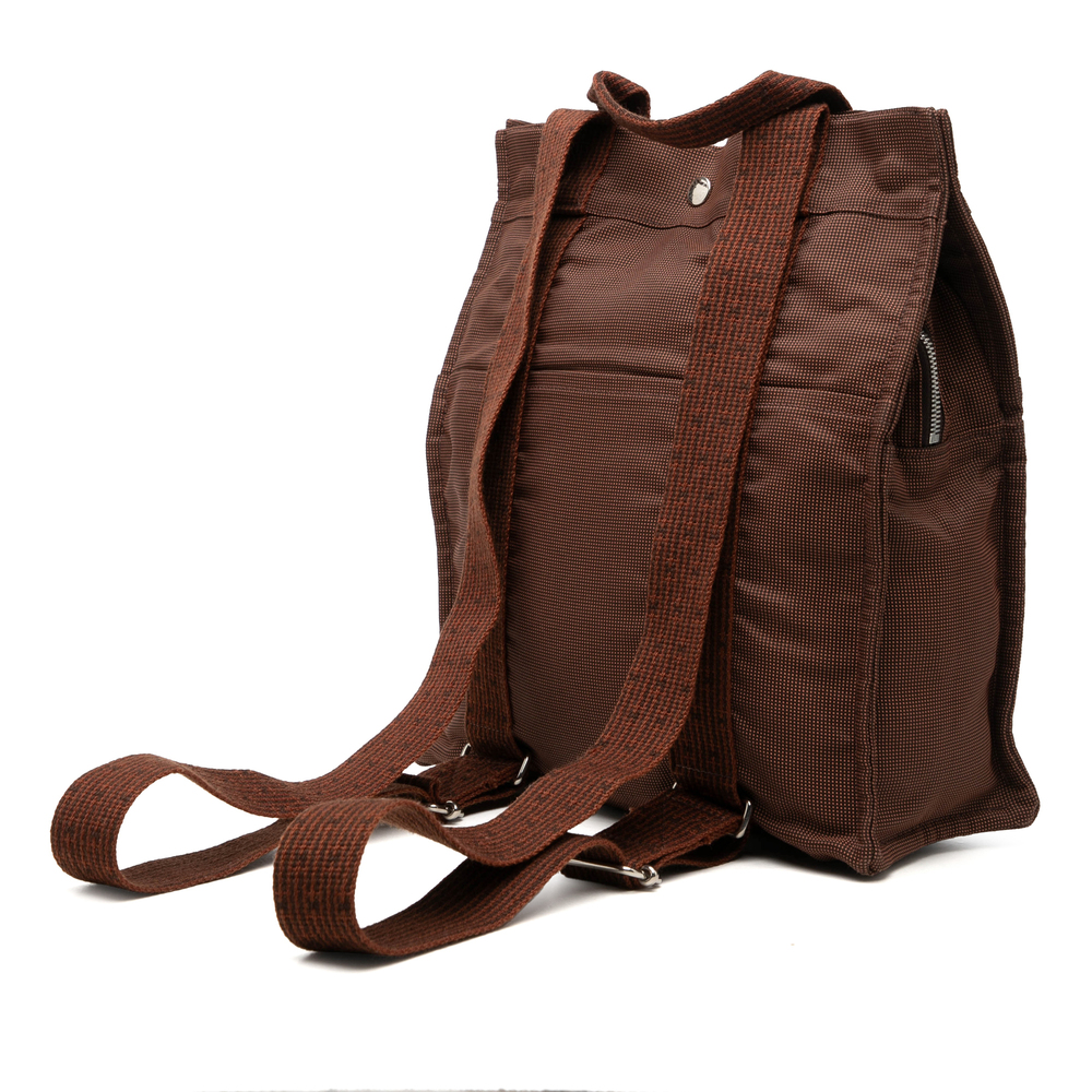 Pre-Loved Hermes Canvas Herline Backpack MM - Picture 2 of 6